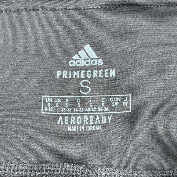 Adidas Aeroready Primegreen Womens Black 3-Stripes Leggings Small Activewear Str - Picture 10 of 11